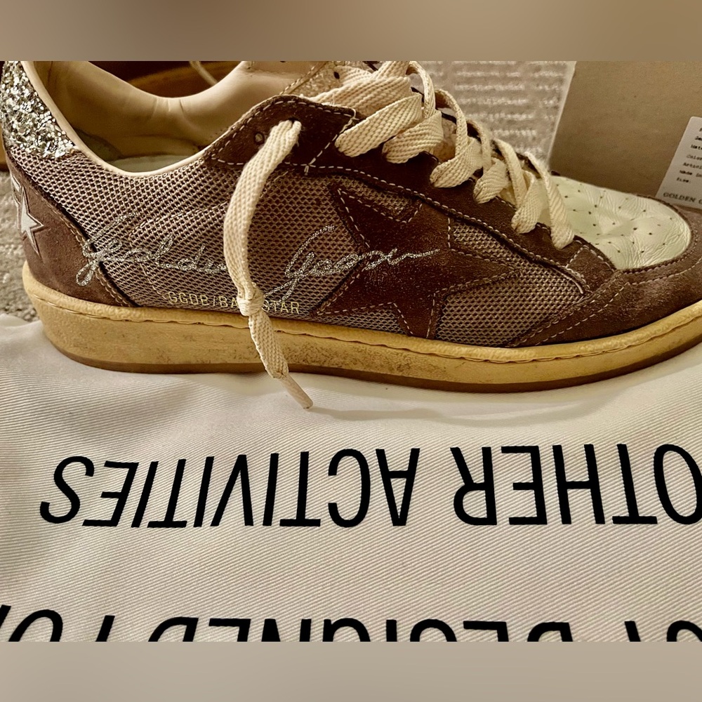Golden Goose Ball Stars Beige/white ecru/brown
